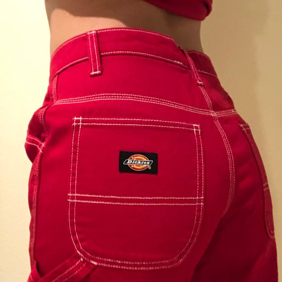 red dickies cargo pants